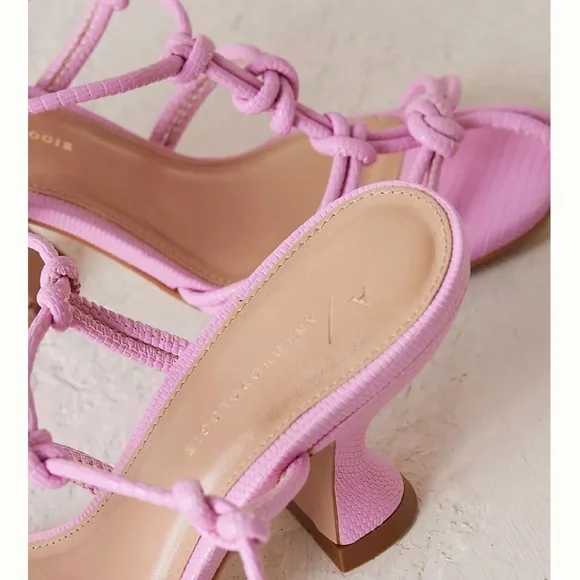 New Anthropologie Light Pink Strappy Spring, Summer Sandals - Picture 9 of 9